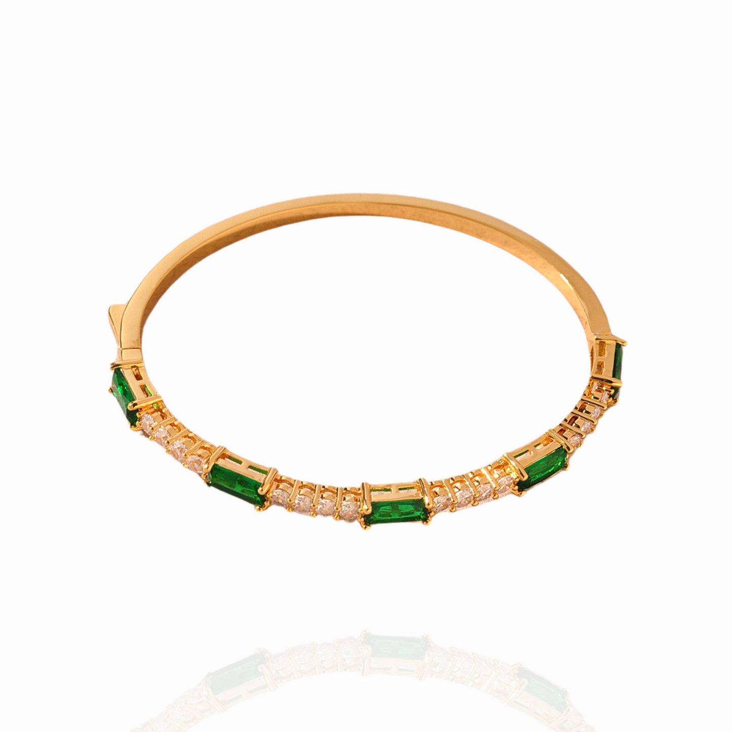 Emerald Love Hinge Bracelet