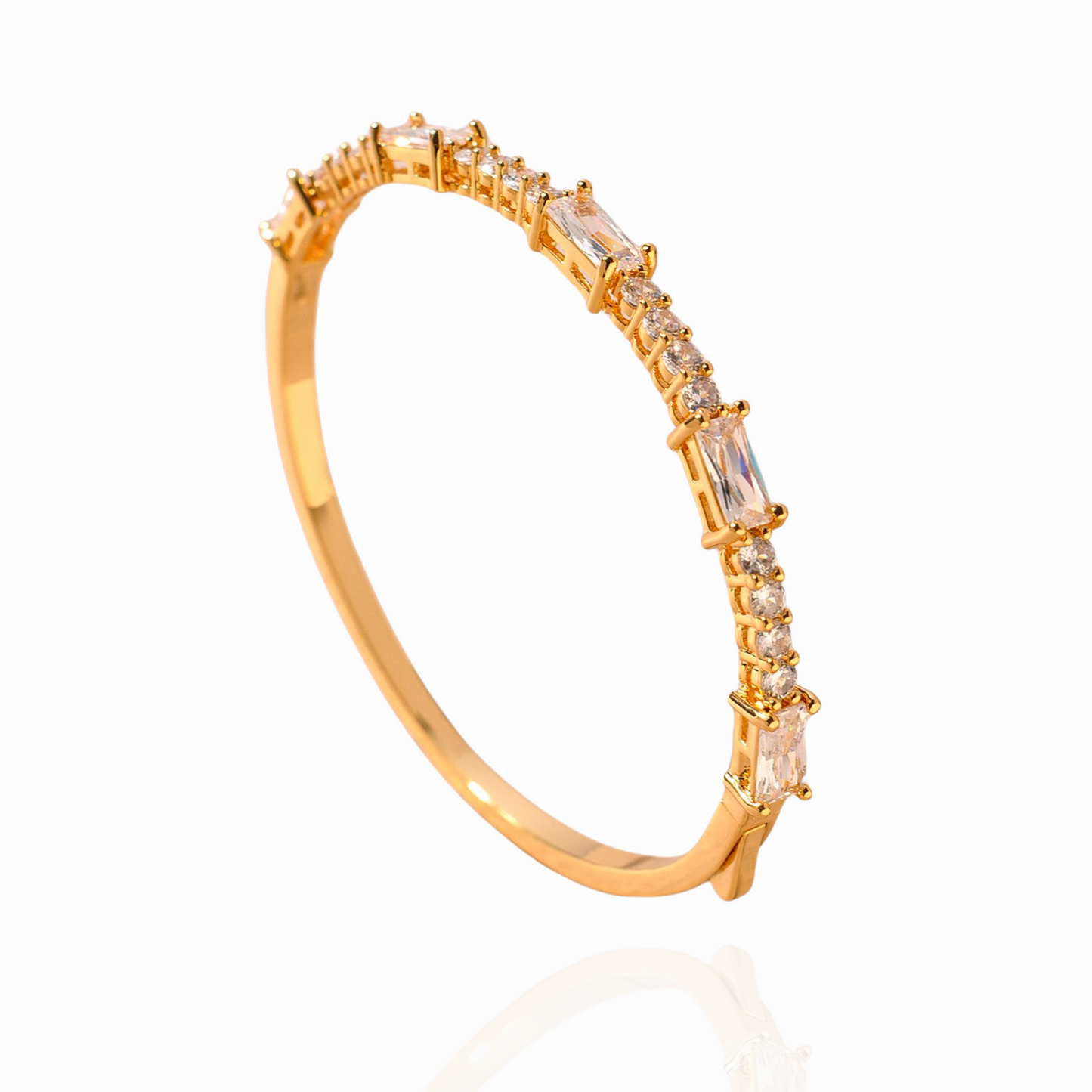 Golden Love Hinge Bracelet